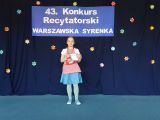 43. Konkurs Recytatorski „Warszawska Syrenka”, 