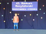 43. Konkurs Recytatorski „Warszawska Syrenka”, 