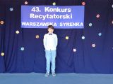 43. Konkurs Recytatorski „Warszawska Syrenka”, 