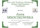 Ukończenie międzynarodowego projektu eTwinning, 