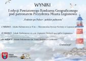 Powiatowy Konkurs Geograficzny „Podróże po Polsce – polskie pobrzeża”, 